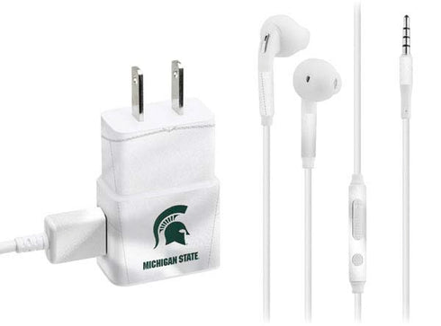 Michigan State University White Jersey Phone Charger Skin